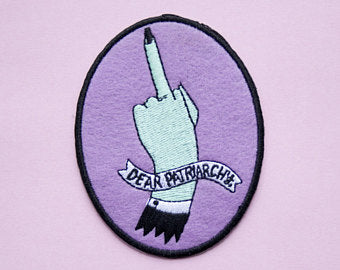 Dear Patriarchy Iron-on Woven Patch