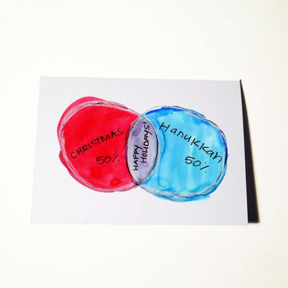 Split Holidays Card