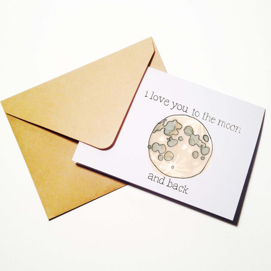 Moon and Back Card