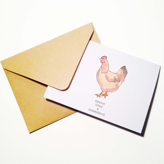 Pet Sympathy Chicken Card