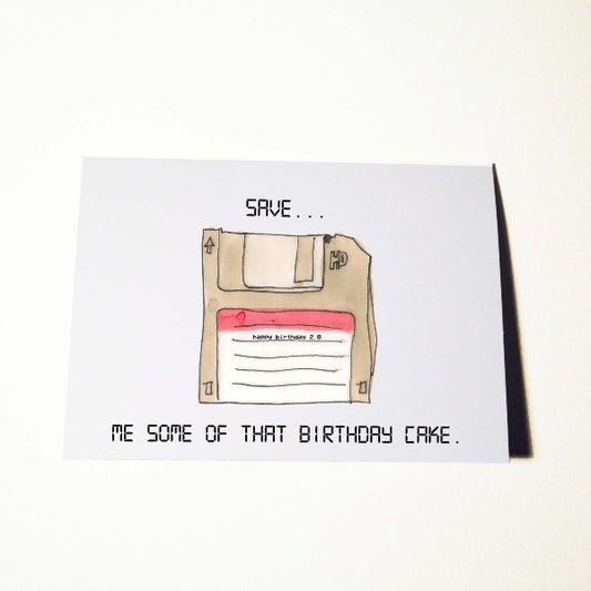 Save Me Some Cake Birthday Card