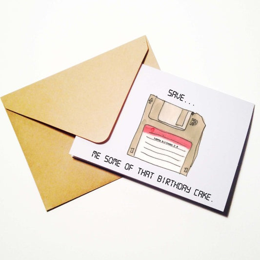 Save Me Some Cake Birthday Card