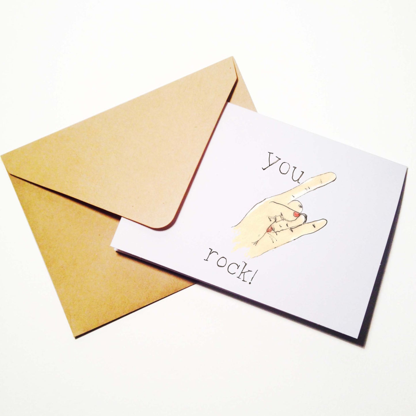 You Rock Thank You Card