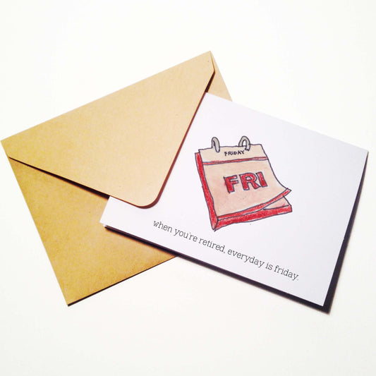 Friday Retirement Card