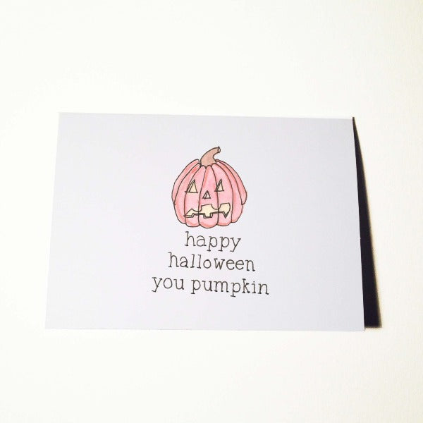 Pumpkin Halloween Card