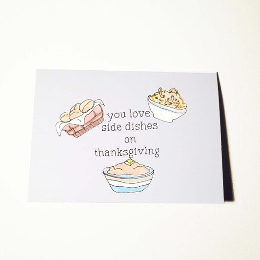 Thanksgiving Side Dish Card