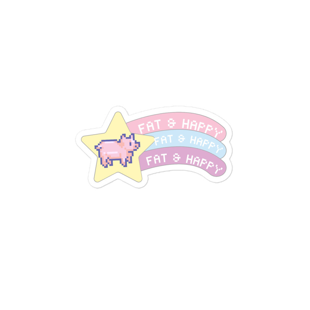 Happily Fat Sticker