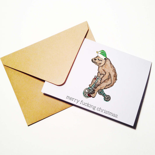 Merry Fing Christmas (Uses the F Bomb) Card