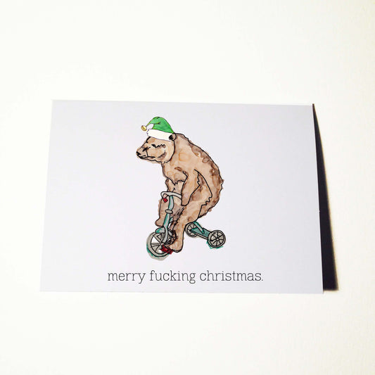 Merry Fing Christmas (Uses the F Bomb) Card