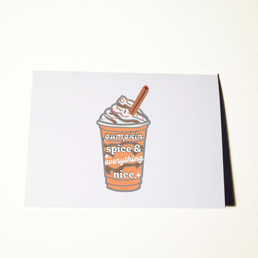 Pumpkin Spice Fall Card