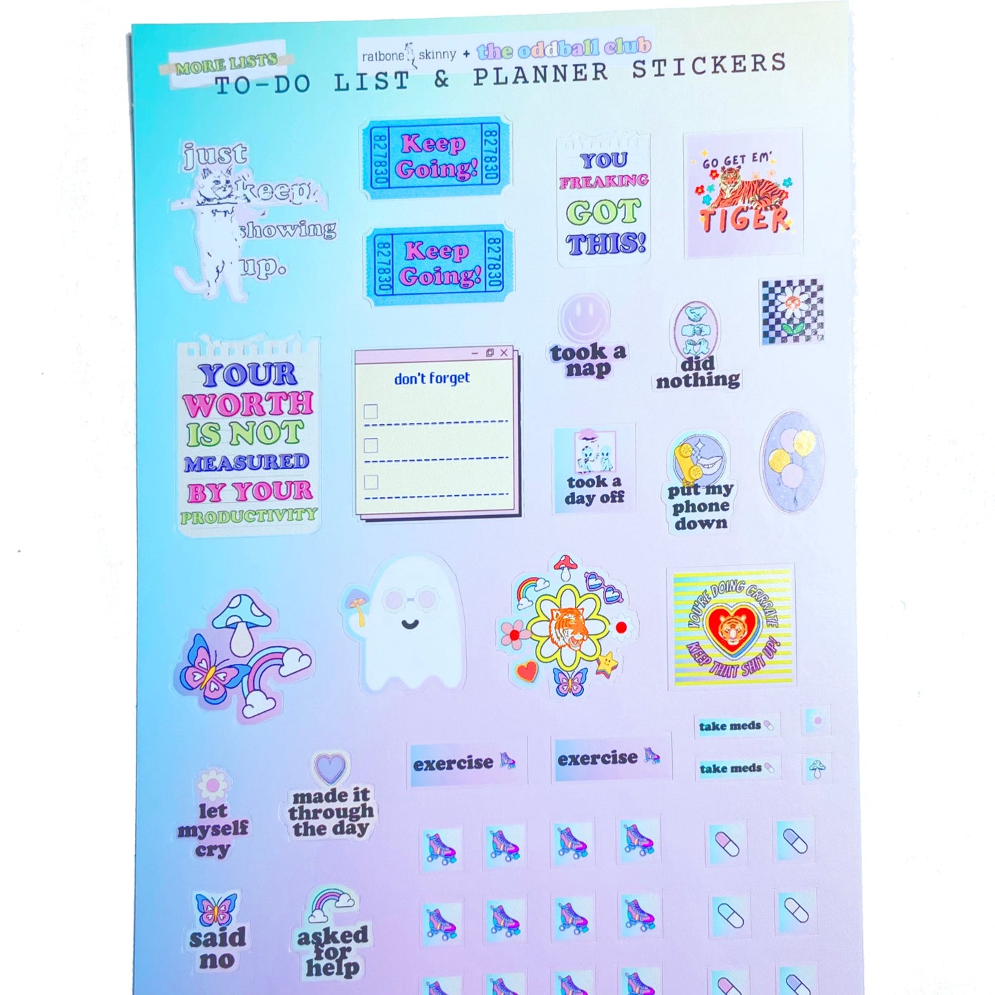 Awesome List and Planner Sticker Sheet