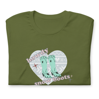 Howdy Snow Boots T-Shirt